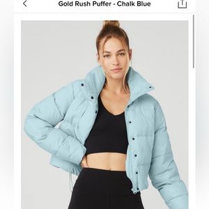Steel Blue Alo Puffer - S only worn twice